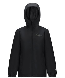 Jack Wolfskin Regenjacke Flaze Texapore (winddicht, wasserdicht und leicht) schwarz Kinder